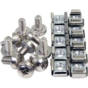 50 Pkg M6 Mounting Screws and Cage Nuts 50 Pkg M6 Mounting Screws and Cage Nuts